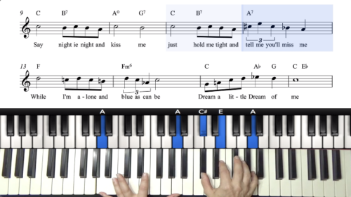 “Dream A Little Dream” Triad Arrangement
