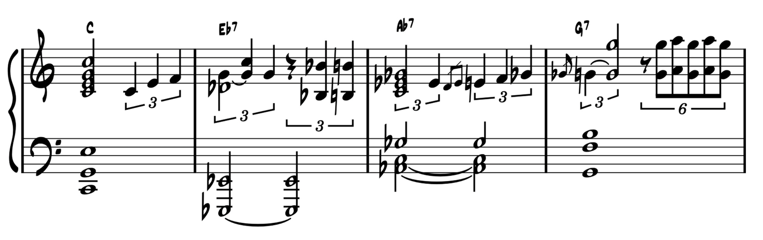 reharmonised slow blues turnaround